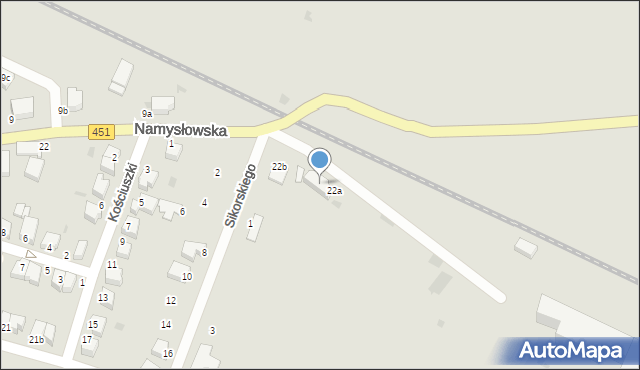 Bierutów, Namysłowska, 23, mapa Bierutów