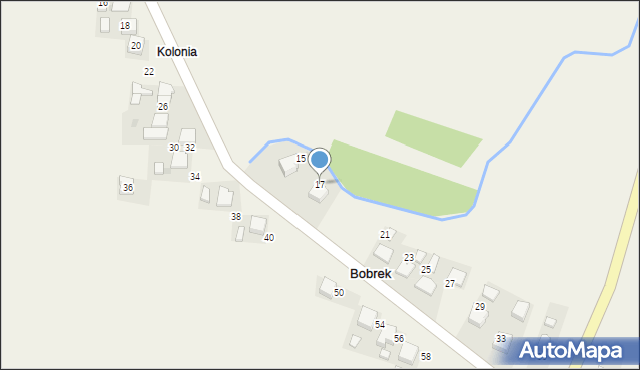 Bobrek, Nadwiślańska, 17, mapa Bobrek