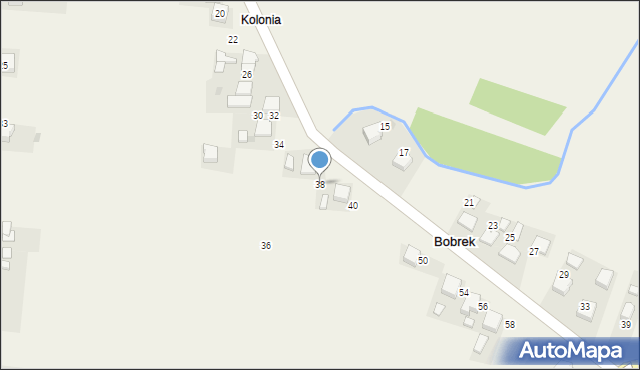 Bobrek, Nadwiślańska, 38, mapa Bobrek