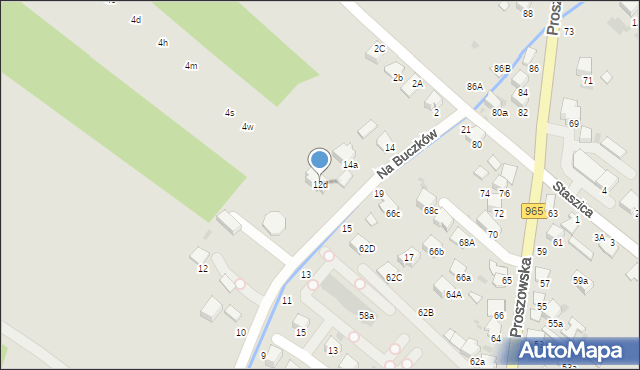 Bochnia, Na Buczków, 12d, mapa Bochni