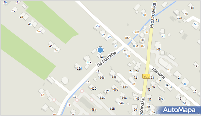 Bochnia, Na Buczków, 16, mapa Bochni