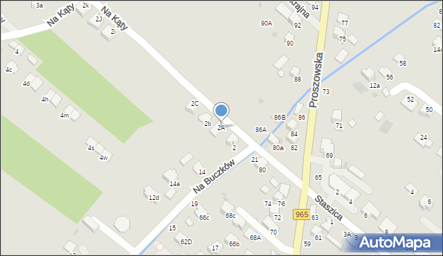 Bochnia, Na Kąty, 2A, mapa Bochni