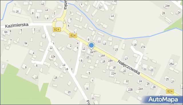 Bochotnica, Nałęczowska, 14, mapa Bochotnica