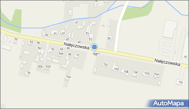 Bochotnica, Nałęczowska, 70B, mapa Bochotnica