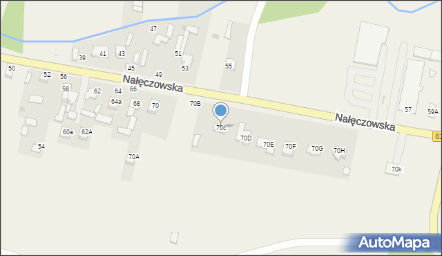 Bochotnica, Nałęczowska, 70c, mapa Bochotnica