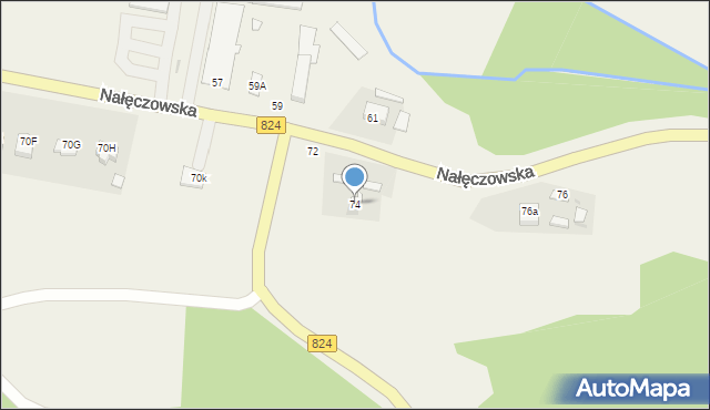 Bochotnica, Nałęczowska, 74, mapa Bochotnica