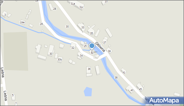 Bogatynia, Nadrzeczna, 31, mapa Bogatynia