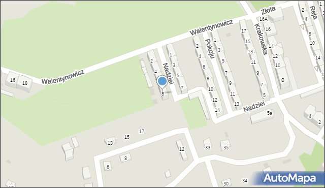 Boguszów-Gorce, Nadziei, 8, mapa Boguszów-Gorce