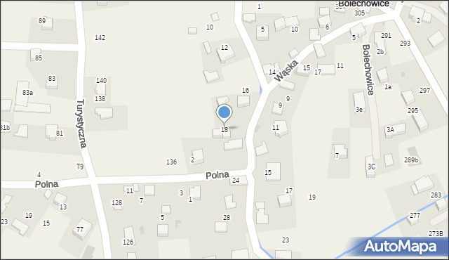 Bolechowice, Nad Potokiem, 18, mapa Bolechowice