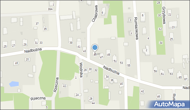 Brańszczyk, Nadbużna, 45, mapa Brańszczyk