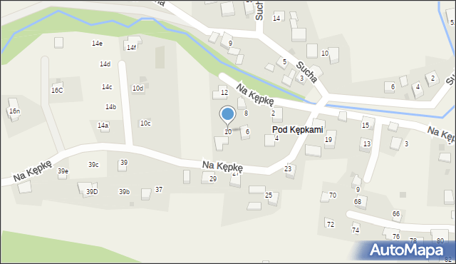 Brenna, Na Kępkę, 10, mapa Brenna