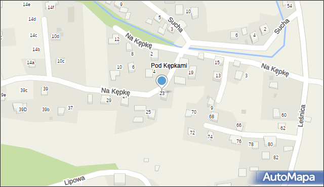 Brenna, Na Kępkę, 23, mapa Brenna