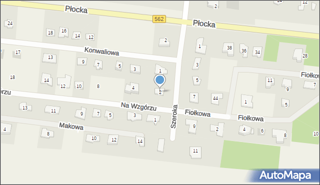 Brwilno, Na Wzgórzu, 2, mapa Brwilno