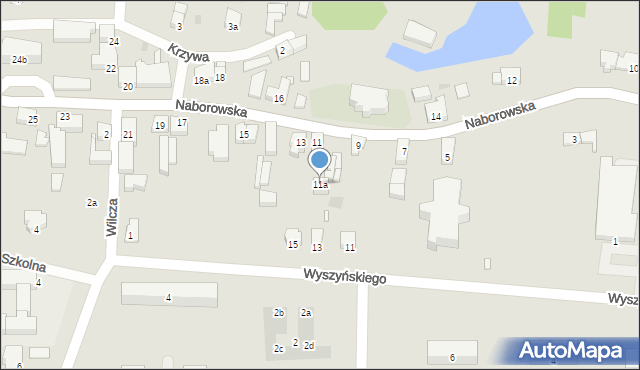 Brzeg Dolny, Naborowska, 11a, mapa Brzeg Dolny