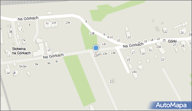 Brzesko, Na Górkach, 11d, mapa Brzesko