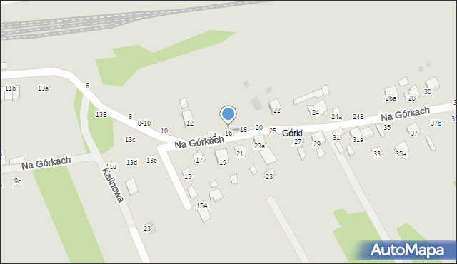 Brzesko, Na Górkach, 14/18, mapa Brzesko