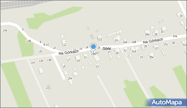 Brzesko, Na Górkach, 23a, mapa Brzesko