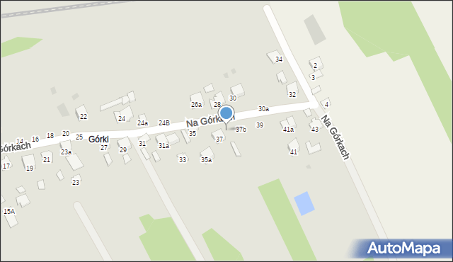 Brzesko, Na Górkach, 37a, mapa Brzesko