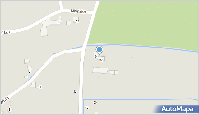 Brzeszcze, Nazieleńce, 62A, mapa Brzeszcze