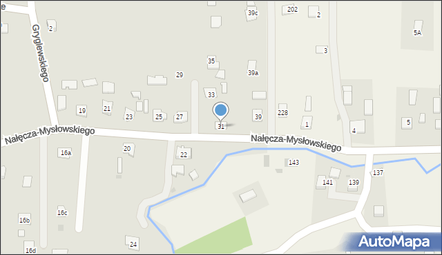 Brzostek, Nałęcza-Mysłowskiego Mariana, 31, mapa Brzostek