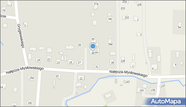 Brzostek, Nałęcza-Mysłowskiego Mariana, 33, mapa Brzostek