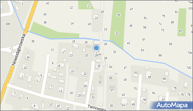 Brzozówka, Nadbrzeżna, 24, mapa Brzozówka