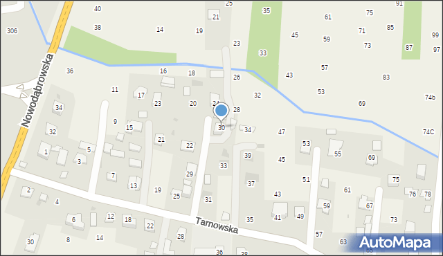 Brzozówka, Nadbrzeżna, 30, mapa Brzozówka