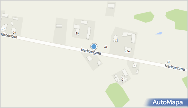 Budziska, Nadrzeczna, 2a, mapa Budziska