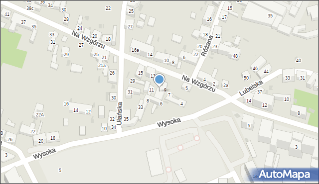 Bydgoszcz, Na Wzgórzu, 11a, mapa Bydgoszczy