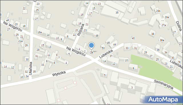 Bydgoszcz, Na Wzgórzu, 2a, mapa Bydgoszczy