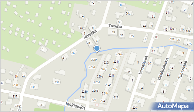 Bydgoszcz, Nakielska, 228g, mapa Bydgoszczy