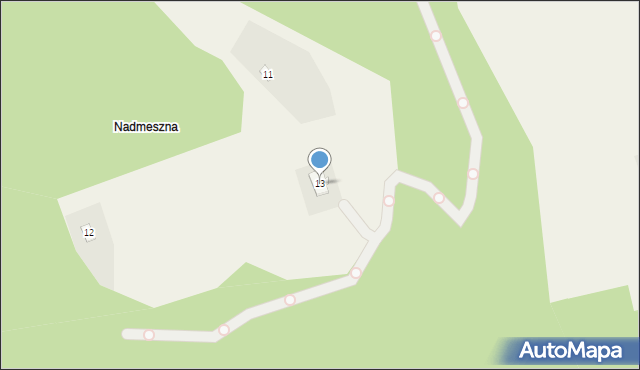 Bystra, Nadmeszna, 13, mapa Bystra