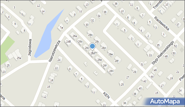 Bytów, Naruszewicza Adama, 26d, mapa Bytów