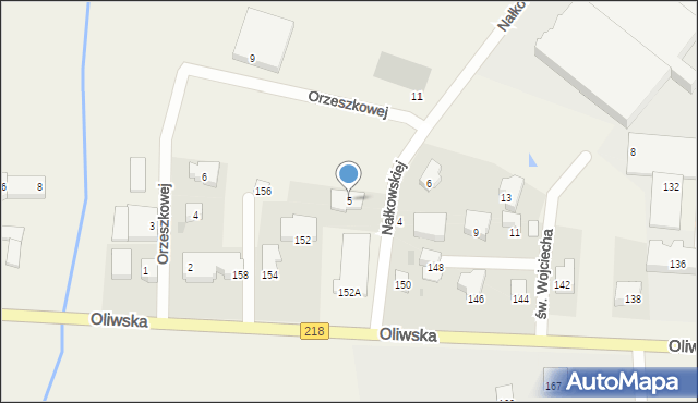 Chwaszczyno, Nałkowskiej Zofii, 5, mapa Chwaszczyno