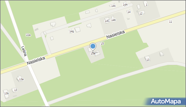 Cieksyn, Nasielska, 15a, mapa Cieksyn