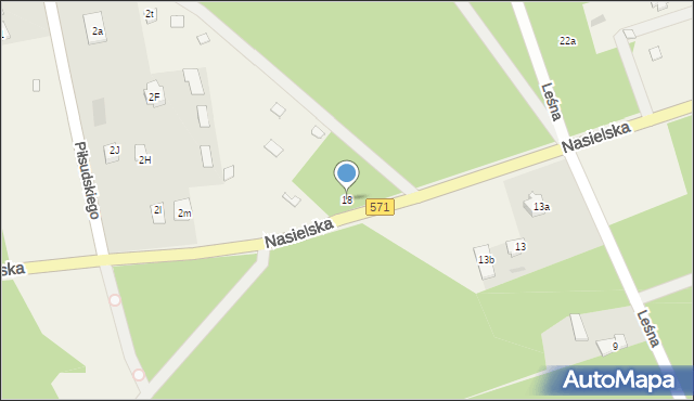 Cieksyn, Nasielska, 18, mapa Cieksyn