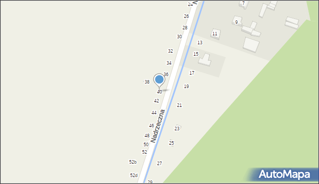 Cynków, Nadrzeczna, 40, mapa Cynków