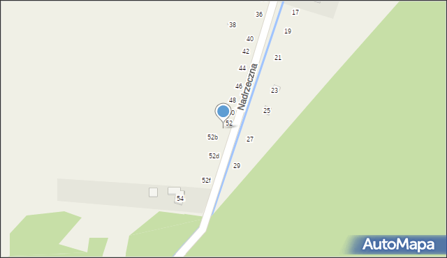 Cynków, Nadrzeczna, 52a, mapa Cynków