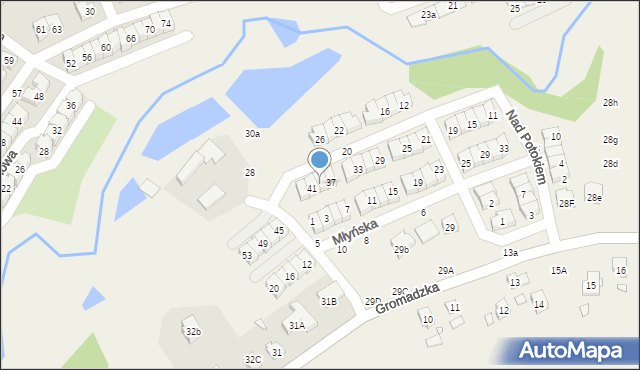 Czapury, Nad Potokiem, 39, mapa Czapury