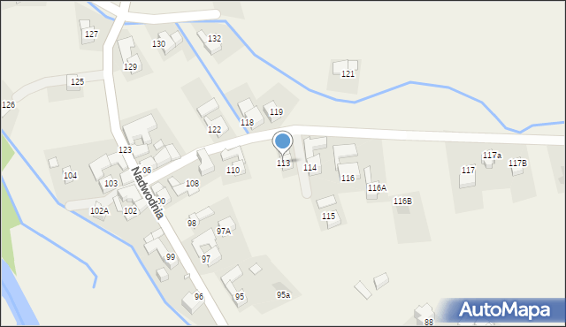 Czarna Góra, Nadwodnia, 113, mapa Czarna Góra