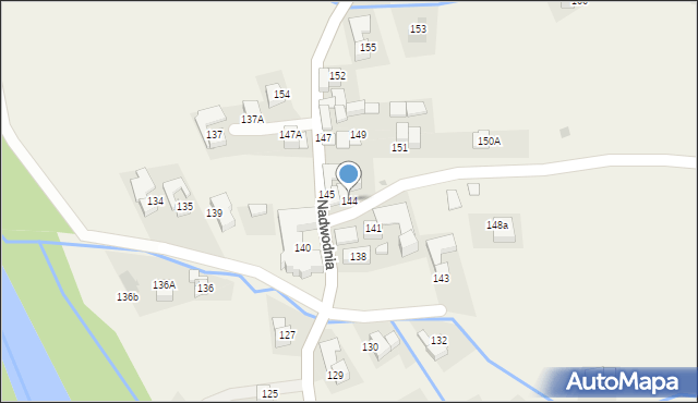 Czarna Góra, Nadwodnia, 144, mapa Czarna Góra