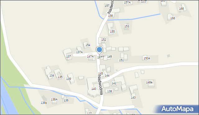 Czarna Góra, Nadwodnia, 147, mapa Czarna Góra