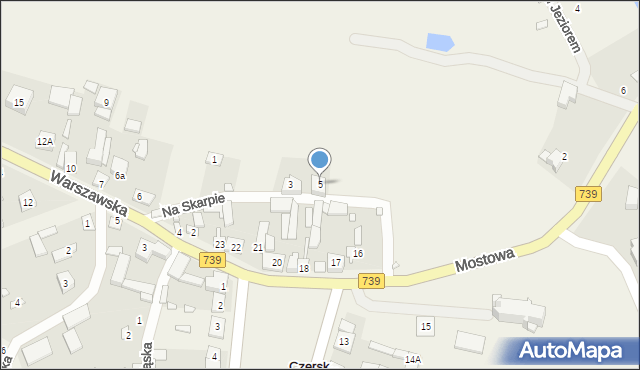 Czersk, Na Skarpie, 5, mapa Czersk