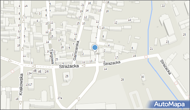 Częstochowa, Nadrzeczna, 3, mapa Częstochowy