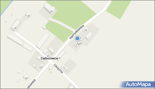 Dalborowice, Namysłowska, 17a, mapa Dalborowice