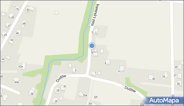 Dankowice, Nad Łękawką, 5, mapa Dankowice