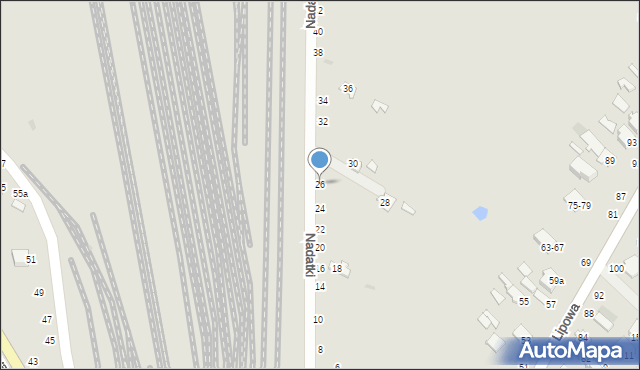 Dęblin, Nadatki, 26, mapa Dęblin