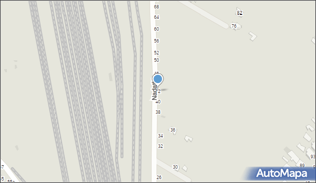 Dęblin, Nadatki, 42, mapa Dęblin