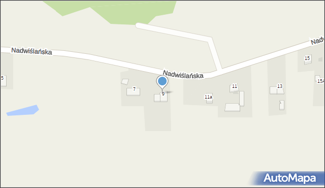 Dobrzyków, Nadwiślańska, 9, mapa Dobrzyków