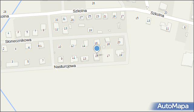 Dopiewiec, Nasturcjowa, 15, mapa Dopiewiec